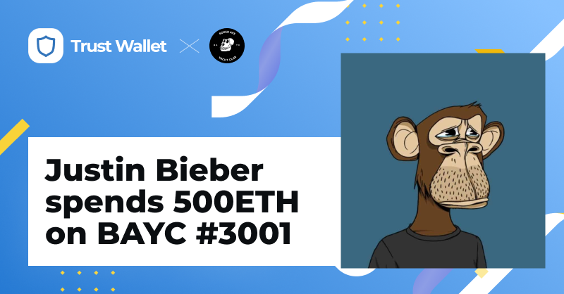 TrustWallet's tweet photo. ngl this #BAYC actually kinda looks like @justinbieber https://t.co/IuQDCV0ILR