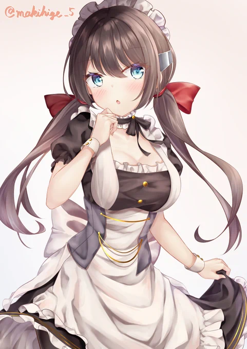 #アズールレーン
グラスゴーちゃんは可愛い!🥰
(すごく久しぶりにメイド隊の子描きました) 