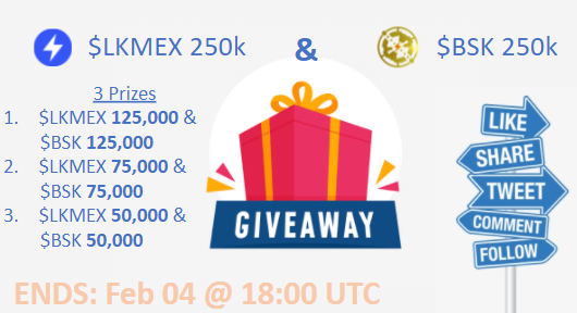 PrzemRzasa's tweet photo. 🚨 GiveAway #4 🚨
To celebrate upcoming #MaiarDEX ESDT event listing we decided to add $BSK in this week GiveAway!
I'm pleased to announce the Prize:
🎁 $LKMEX - 250,000.00
🎁 $BSK - 250,000.00
1. Follow me &amp; @BeskarDAO 
2. ❤️ &amp; 🔃
3. Comment: #ThisIsTheWay $MEX $BSK  + ur HT https://t.co/DgR3MZ3Ycn