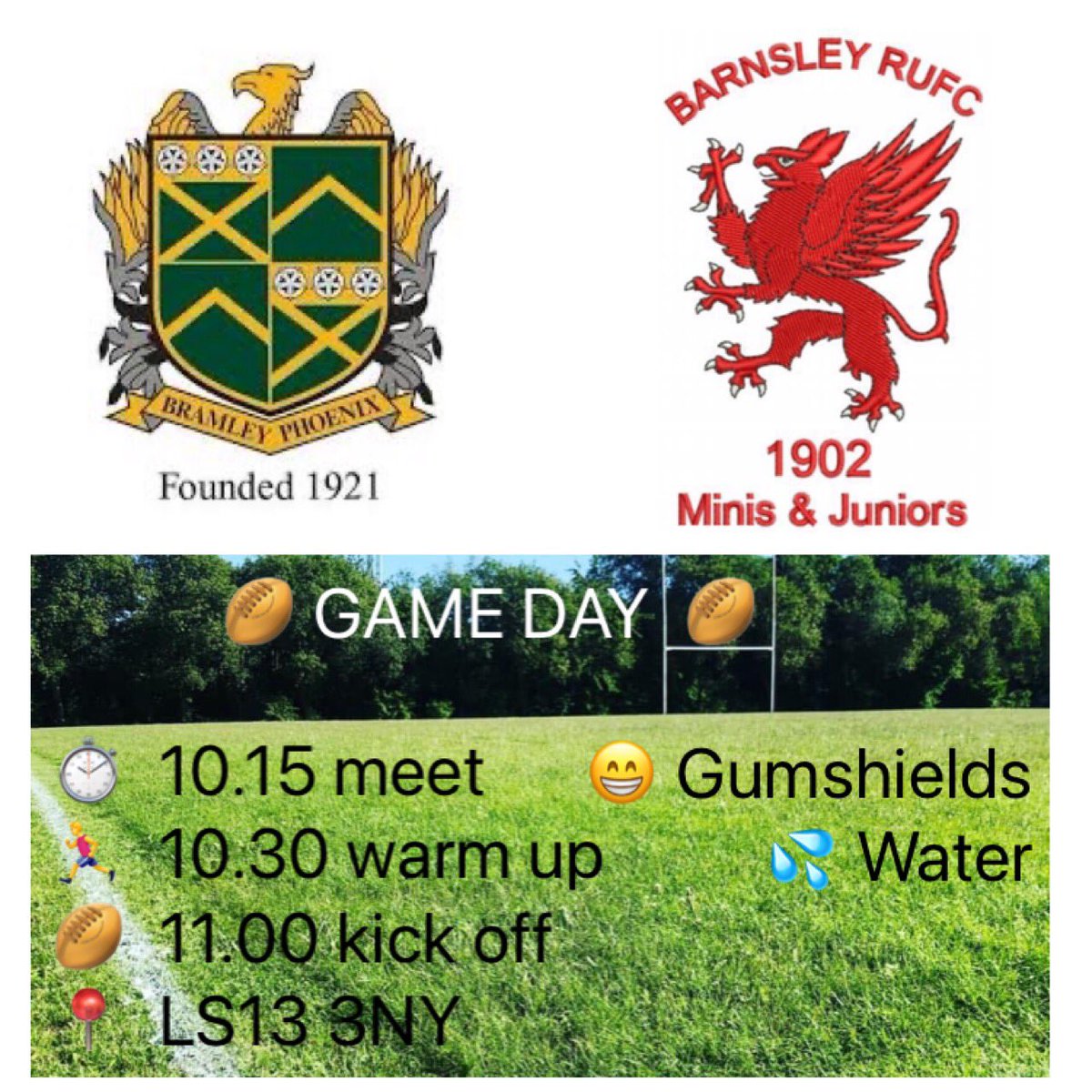 MiniGriffs's tweet photo. 🏉 U16/17s GAME DAY 🏉
Looking forward to the team’s first visit to @bramleyrfc in the 🌞 
Sunday we’re made for rugby 
♥️🤍💙🏉
#RugbyLife #GrowTheGriff #WearTheGriff @BarnsleyRUFC @YorkshireRugby https://t.co/hsA6ZUd32n