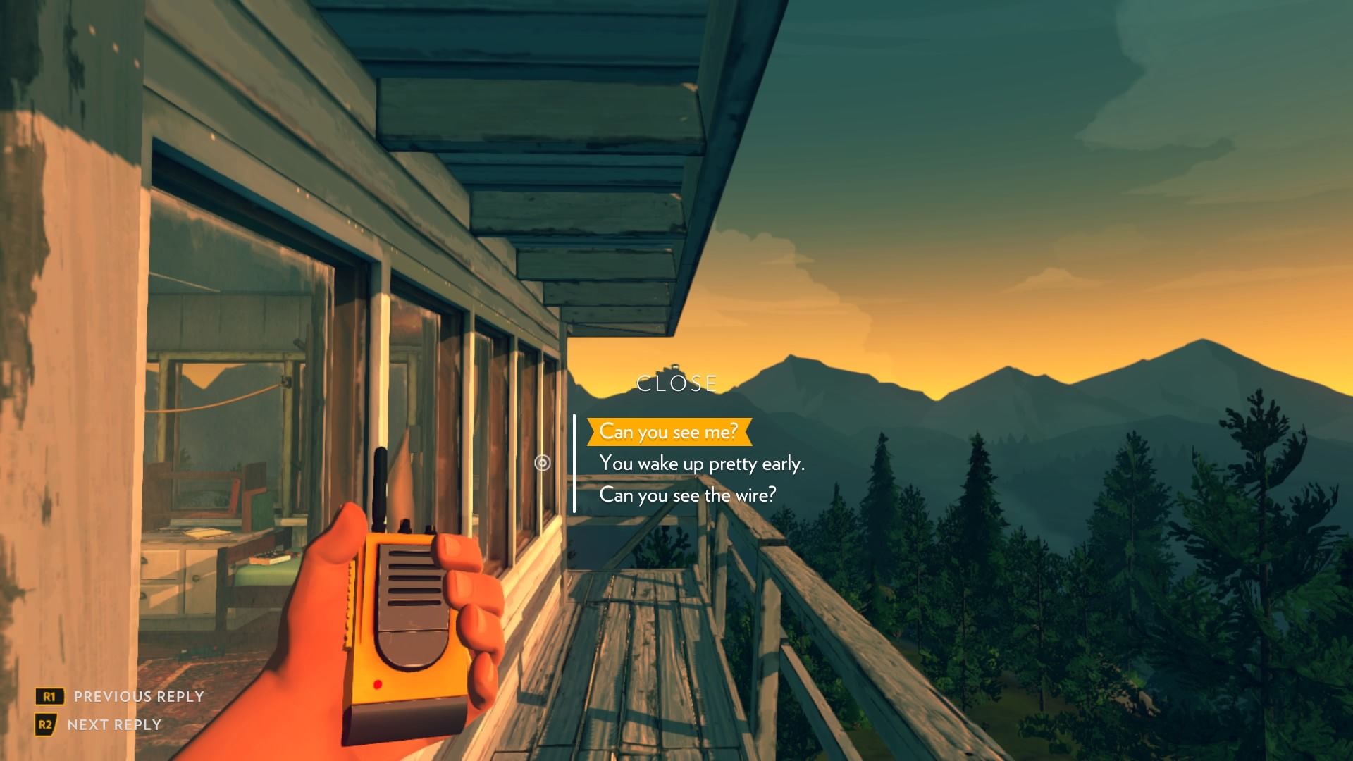 Firewatch gameplay screenshot