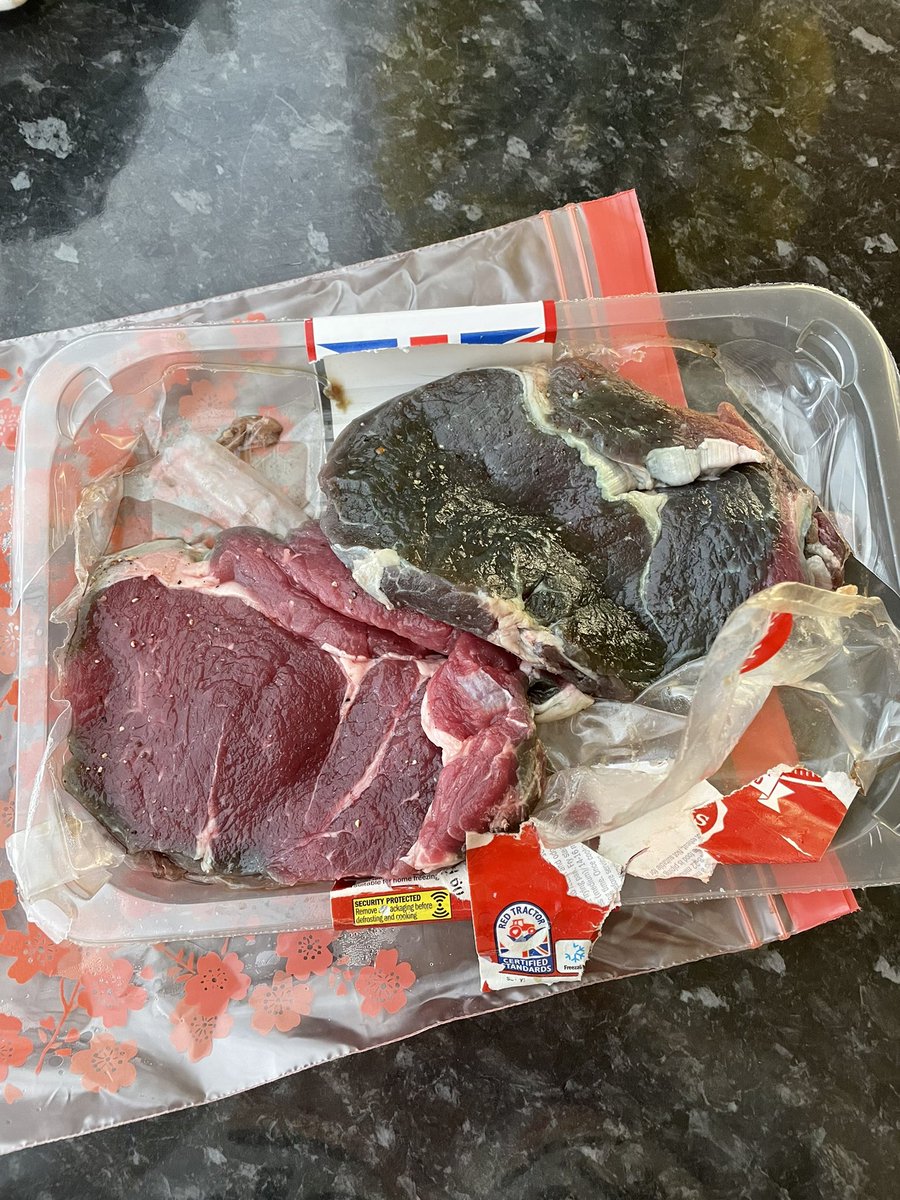debteague67's tweet photo. @LidlGB please can I have a response to my tweet and DM about these steaks?? https://t.co/yfkpYBeBzp