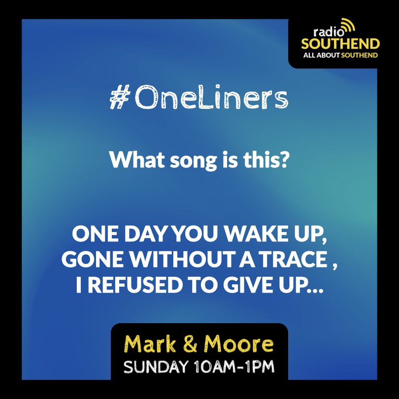 essexhits's tweet photo. 📻 Mark and Colin are here until 1pm with games, quizzes and today’s #OneLiner. Do you know the band and song?
📲 Message Southend to 81400 | 🖥 https://t.co/Fw856Knt2E | 📱Radio Southend app | 🗣 ‘Play Radio Southend’
#MarkAndMoore #RadioSouthend #SouthendOnSea #Essex https://t.co/XJ5RbW813l