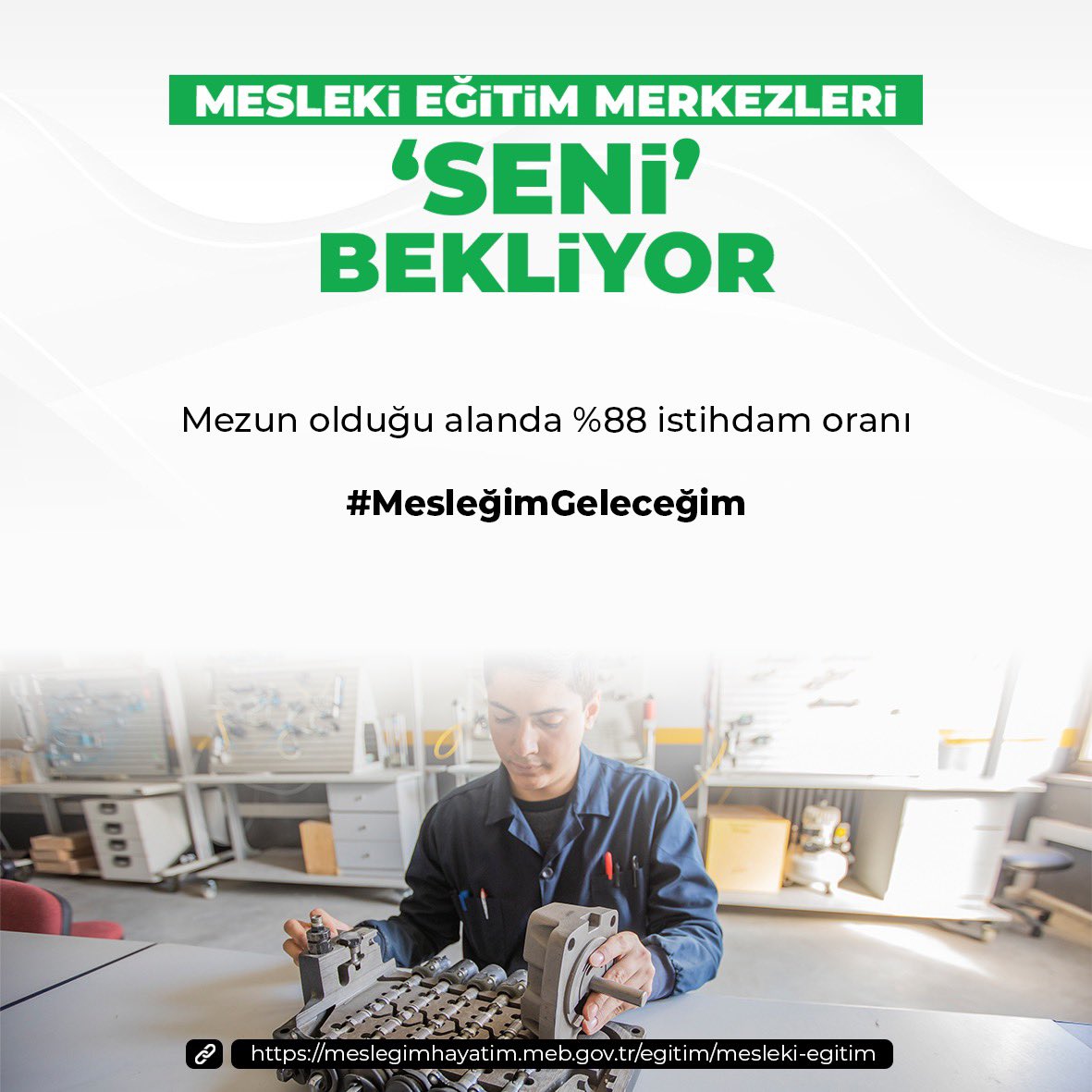 tcmeb's tweet photo. Mesleki Eğitim Merkezleri SENİ Bekliyor!

📍Nasıl başvurabilirim?

📍Başvuru koşulları neler?

📍Diploma süreci nasıl işliyor?

📍Sağladığı avantajlar nelerdir? 

Bilgi için👉 https://t.co/jL4NeJ7Hto

#MesleğimGeleceğim https://t.co/jUauZPFj7n