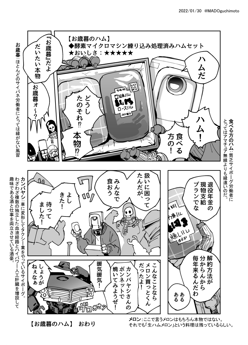 #サイバネ飯
【お歳暮のハム】 