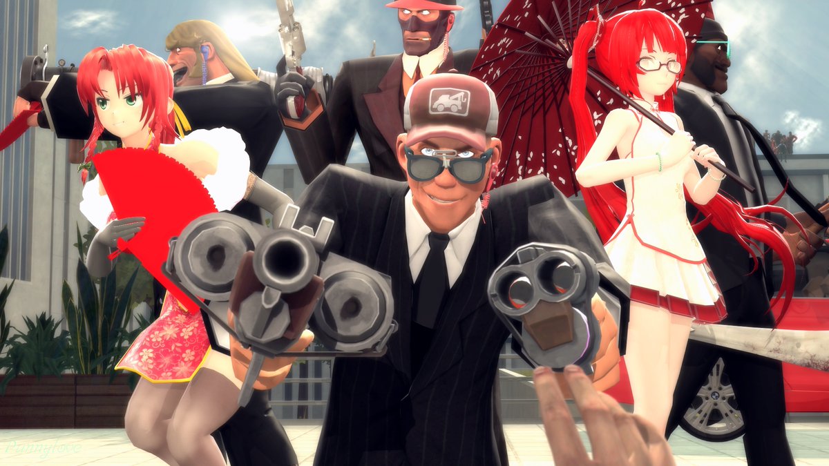 The_Punnylove's tweet image. Scout : Nice try to capture our kingpin&apos;s 
daughter. Moron
#Gmod #Garrymod