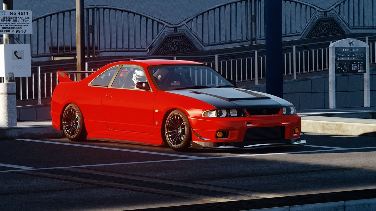 R33_project's tweet photo. 今回作っていたリップ、カナード、アンパネ、サイドステップを組み合わせるとこんな感じ。
これは最高だな.....
#AssettoCorsa
#TeamProjectR33
#BCNR33 https://t.co/erpEoQXTSs