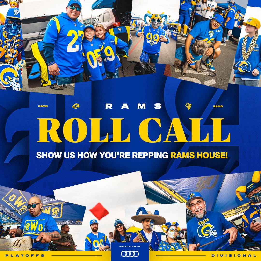 RamsNFL's tweet photo. 🗣 RAMS ROLL CALL 

How're you reppin' the #RamsHouse today?! https://t.co/fiEK6tKz9t