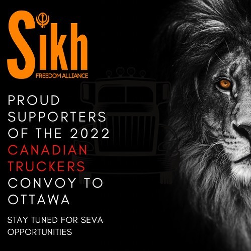 SikhFreedomAll's tweet photo. We are proud supporters of the 2022 Canadian Truckers Freedom Convoy to Ottawa. https://t.co/FI8i2NOG54
