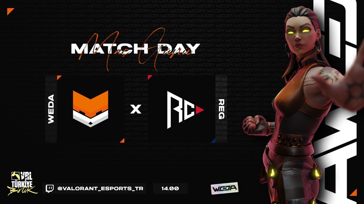 Weda Esports (@wedaesports) on Twitter photo VRL Türkiye: Birlik C Grubu Kapalı Elemeleri'nde 2. gün!
Rakibimiz <a href="/EsportsRegnum/">Regnum Carya Esports</a>
🚨#WEDAWIN #WEDA #VALORANT #ESPORTS
🕑14.00
📺twitch.tv/valorant_espor… VRL Türkiye: Birlik C Grubu Kapalı Elemeleri'nde 2. gün!
Rakibimiz <a href="/EsportsRegnum/">Regnum Carya Esports</a>
🚨#WEDAWIN #WEDA #VALORANT #ESPORTS
🕑14.00
📺twitch.tv/valorant_espor…