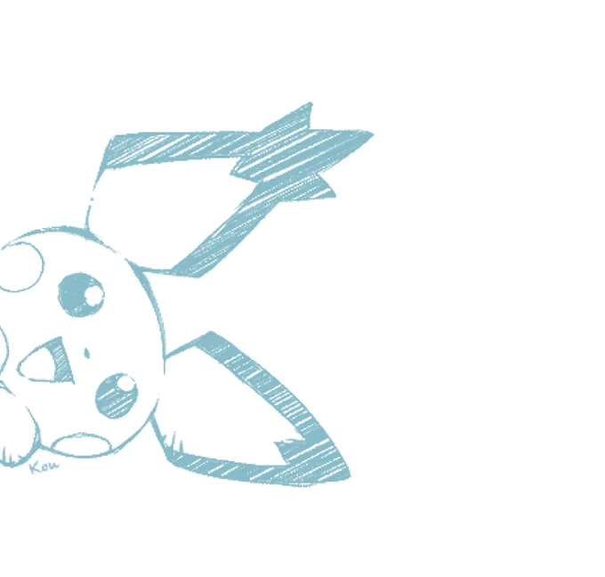 【落描きFan art】…チラッ⚡️ 