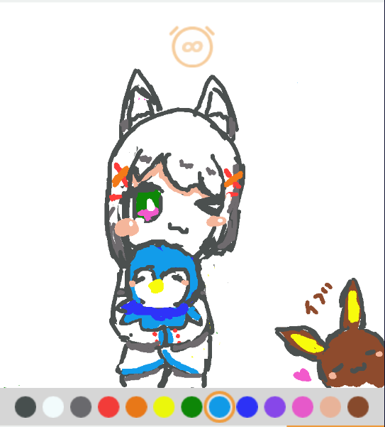 Eevee_reality's tweet photo. #こまの絵日記
ポッチャマ+こまちゃん~ https://t.co/J7PdZ7YVm0