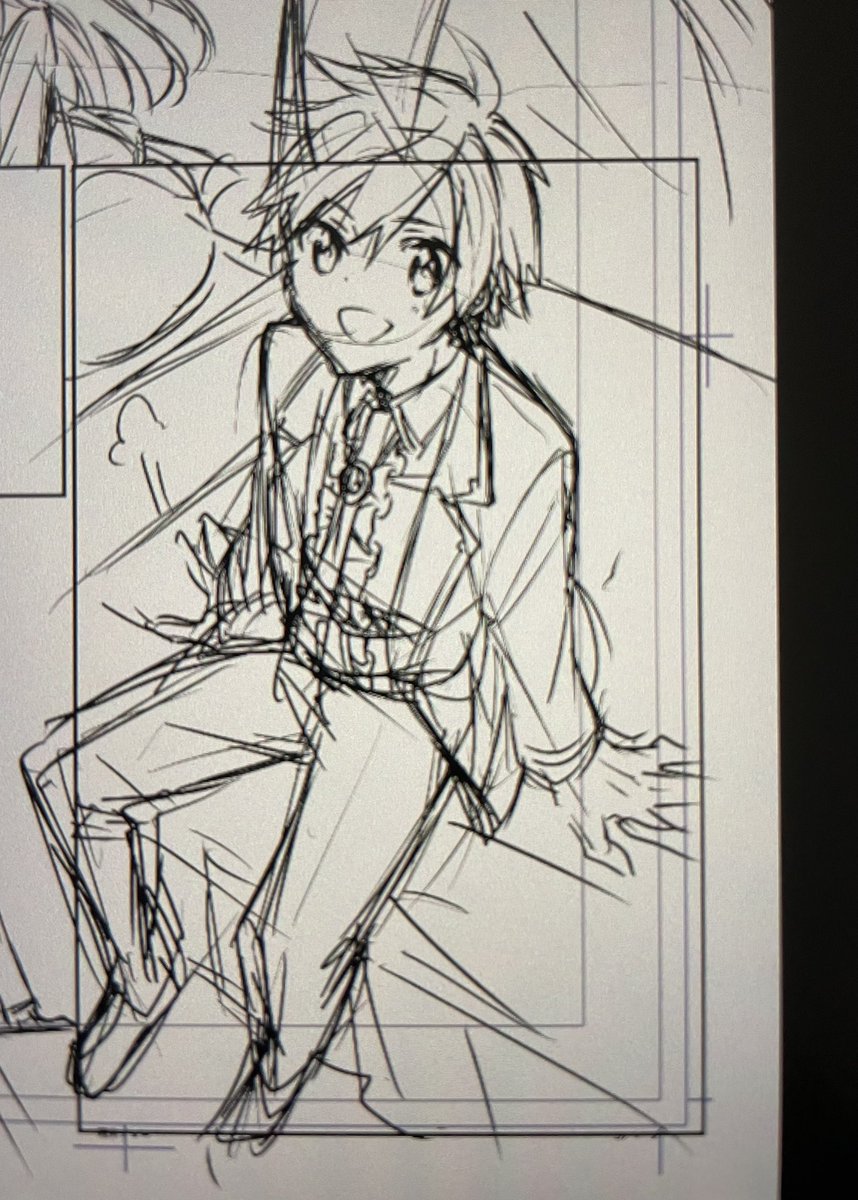 漫画の進捗〜!5ページ分下書き終わり!
この王子ちょこんとしてて可愛く描けた(???) 