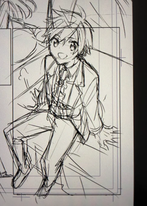 漫画の進捗〜!5ページ分下書き終わり!
この王子ちょこんとしてて可愛く描けた(???) 