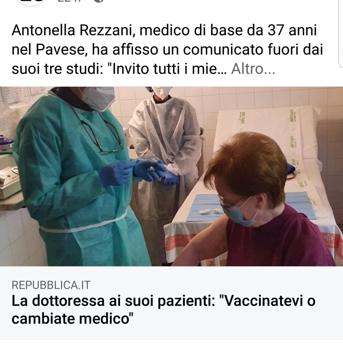 'Il medico dovrebbe cambiar mestiere e voi cambiate medico e DENUNCIATE'  #Vergognatevi 
#vaccini 
#DRAGHIINGALERA
#PresidenzaDellaRepubblica