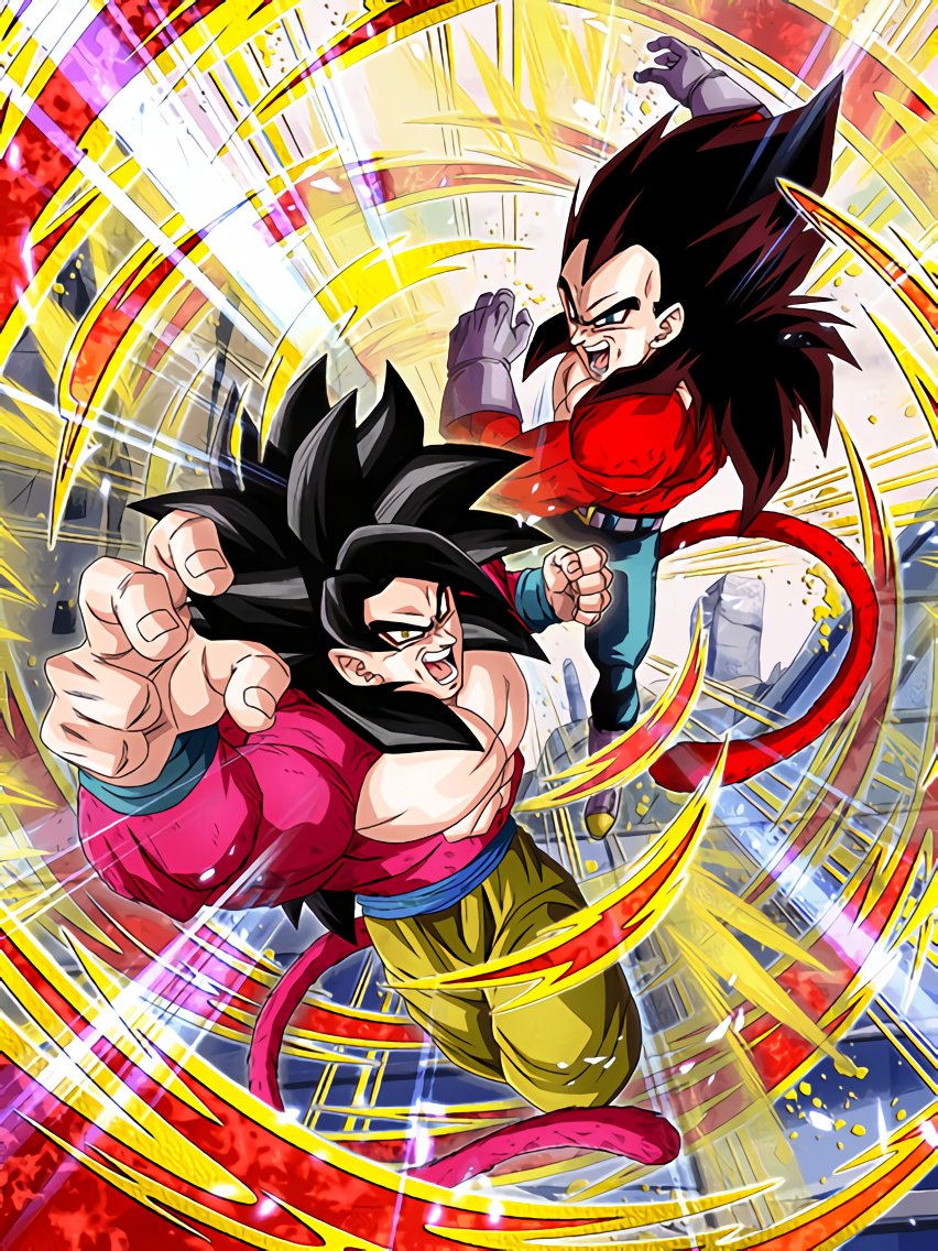 Super Saiyan 4 Goku Vegeta And Gogeta Vegeta Super - Dragon Ball