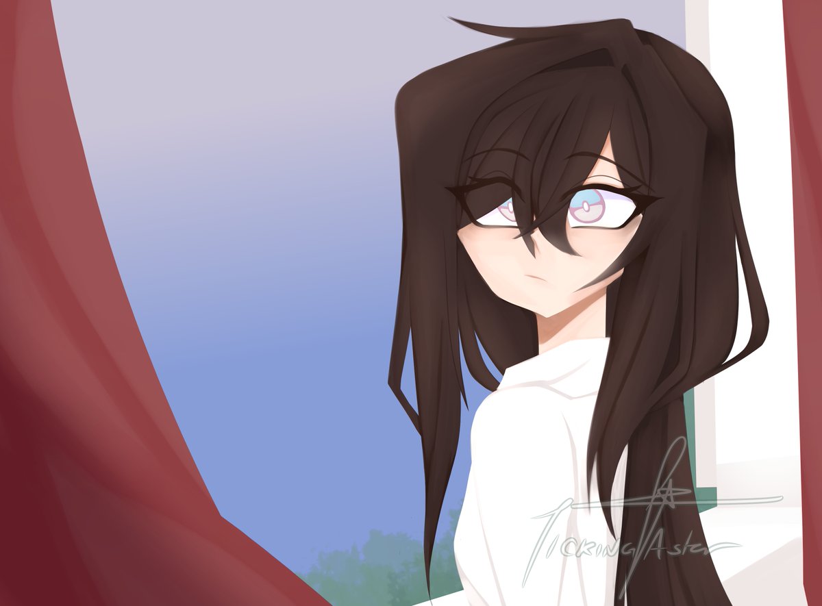 TickingAster's tweet photo. Got a new drawing tablet pen (i suffered setting it up) yesterday and decided to test it :DDD https://t.co/0xw4Eepm4D