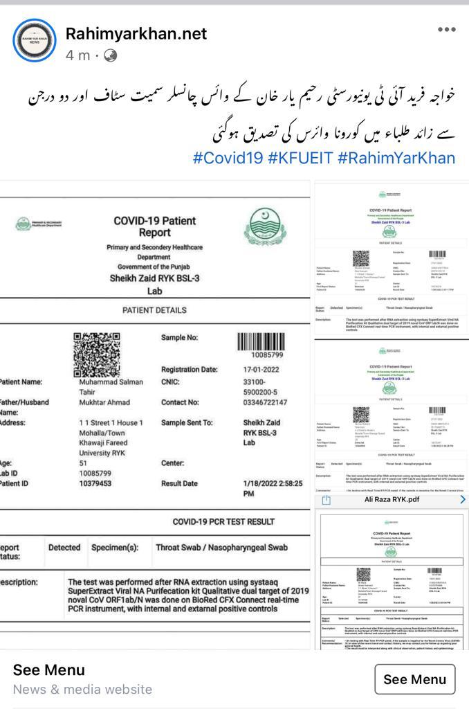 DecentYasiR1's tweet image. یونیورسٹی میں کرونا وائرس کی بڑھتی تعداد ذمہ دار کون؟
@hecpkofficial
@Shafqat_Mahmood
@TeamSarwar
#CloseKFUEITSaveLives