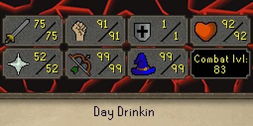 ZukWatch's tweet photo. Day Drinkin completed the Inferno!
Combat level 83.
This is currently in the top 1% of lowest level Infernal capes!
https://t.co/bJU46JMqRm
#osrs #oldschoolrunescape #inferno https://t.co/wPlqA3EKyy