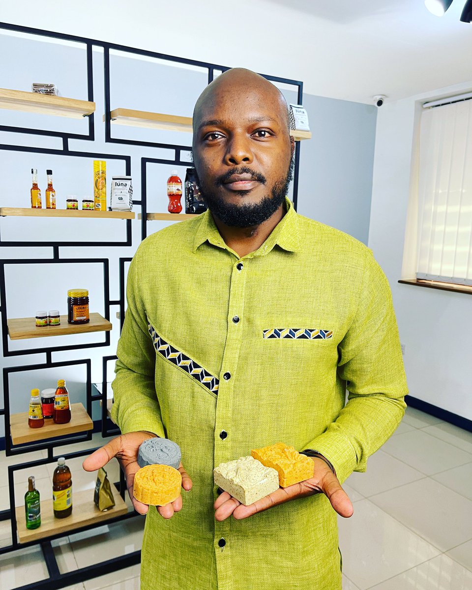 Meet @MugabeChristia, one of the founders of @NgoziNaturals, and the man behind the soap production. He passionate about #plants and his mission in life is to amplifies the benefits of #indigenousplants and creating monetary value from them.