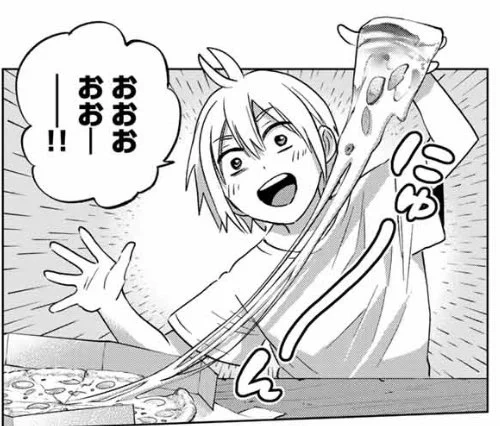 吉河先生最新ラブコメ#柊さんちの吸血事情 も第1巻発売に向けて絶賛作業中ですはじめてデリバリーピザを食べる翔太、可愛い! 