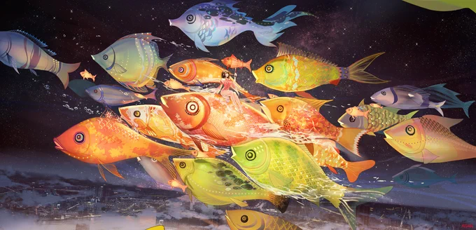 Fish lamp 