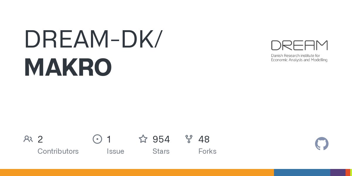 When nation states #opensource their economical models: MAKRO is an economic model of the Danish economy and policy effects in both the short and the long run.   buff.ly/3GeRDsm