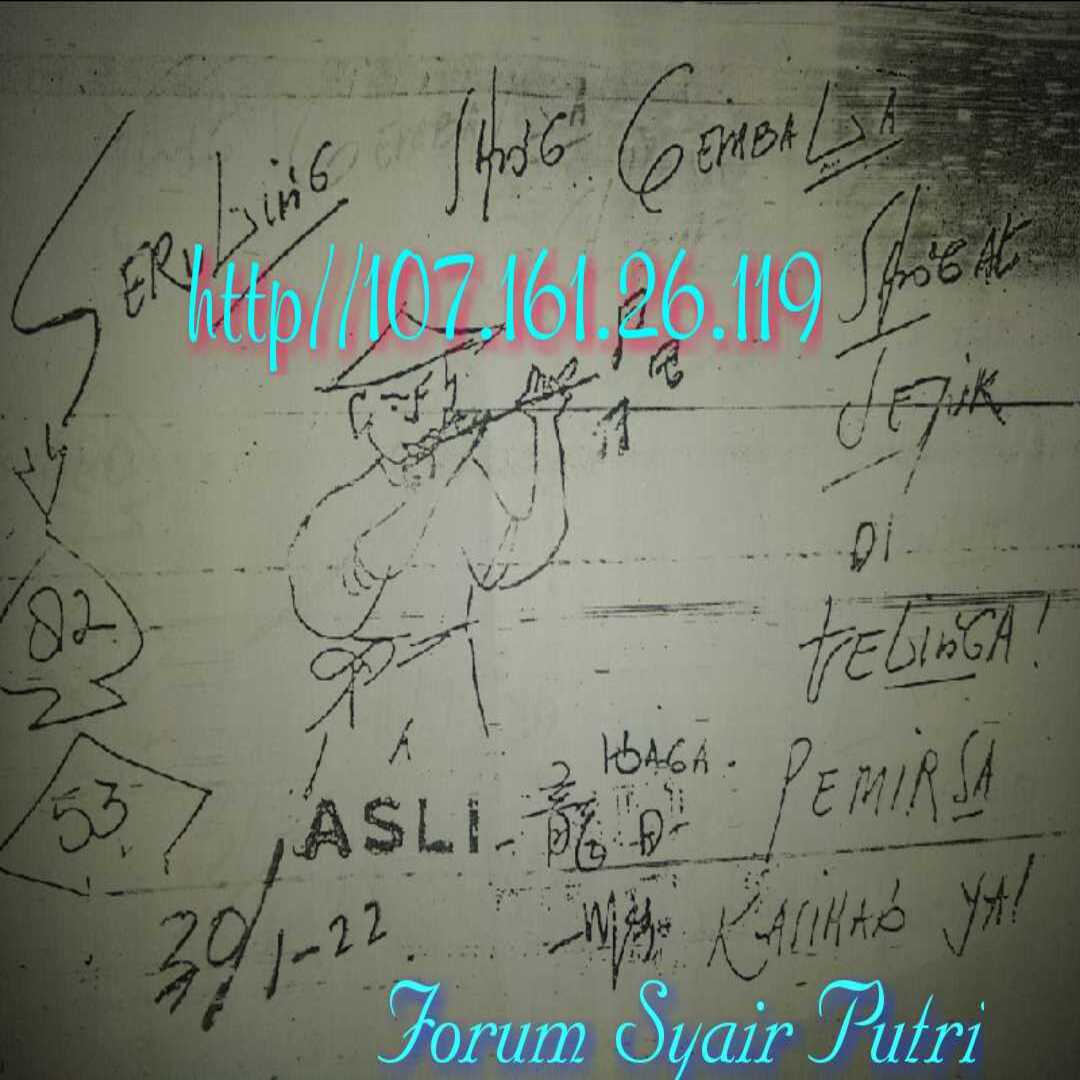 Prediksi Togel Hari Ini Syairsgphk Twitter