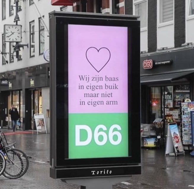 WybrenvanHaga's tweet photo. D66 is bijzonder inconsequent. 
Óf je bent, net als #BVNL, voor vrijheid van het individu en het recht om zelf over jouw lichaam te beschikken.
Óf je vindt het prima dat de almachtige staat over jouw lichaam gaat.
Het kan niet allebei...
#vaccinatieplicht
#BelangVanNederland https://t.co/9pkqs3yrQ2