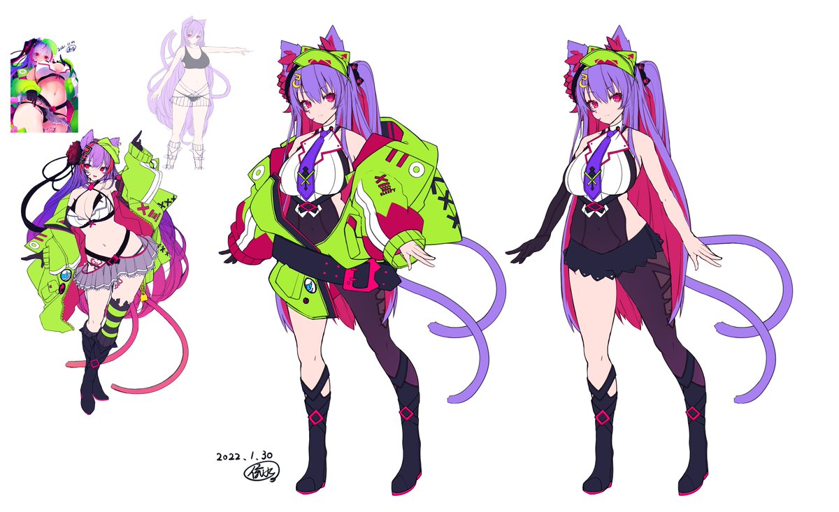 うちの子睡魔さん
とある場所向けキャラデザ 