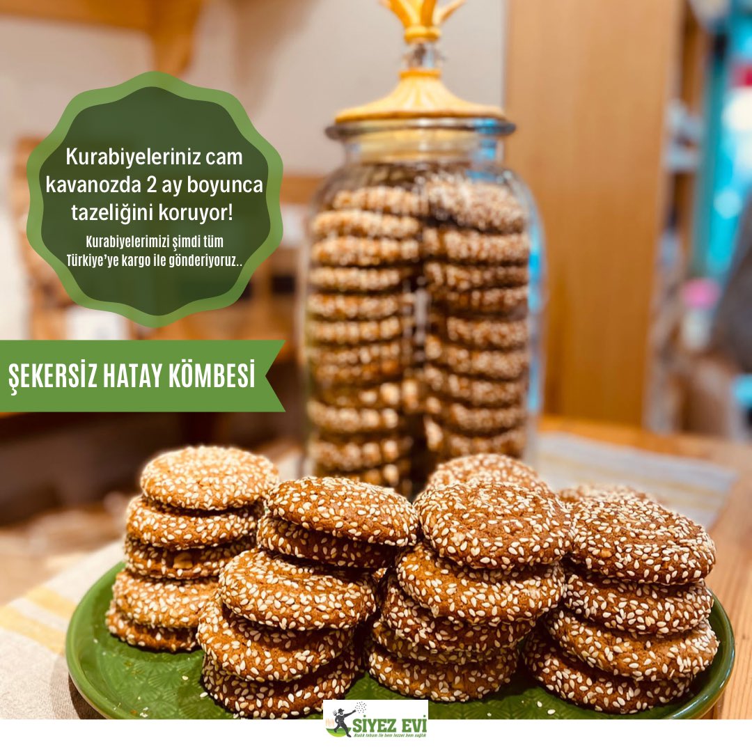 Akşam çayınızın yanına, eşsiz lezzeti ile siyez unlu şekersiz ( hurma ile tatlandırdığımız) eşlikçimiz Hatay kömbesi ve tüm kurabiyelerimizi tüm Türkiye’ye kargo ile gönderiyoruz!

siyezevi.com.tr
0534 763 37 76
.
#kurabiye #sağlıklıbeslenme #glutensiz  #sağlıklıbeslenme