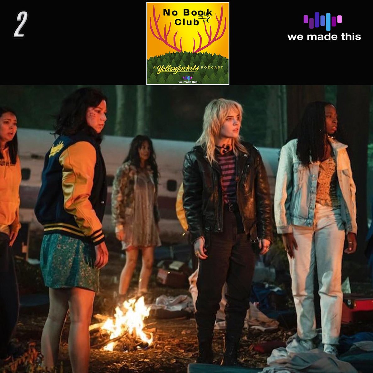 YellowjacketPod's tweet image. NEW EPISODE of #NoBookClub

Hosts @ajblackwriter @xandmatt &amp;amp; @Rmuldrake break down the ‘Pilot’ episode of #Yellowjackets in detail as their deep dive begins.

Listen and subscribe on Apple Podcasts, Spotify and your podcast app of choice. pod.link/1607186106/epi… @yellowjackets96