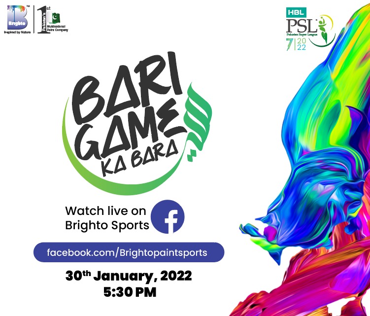 brighto_sports's tweet photo. Double header calls for a double treat!
We will be live with @ImranMeesha and @MazherArshad to discuss #IUvPZ with a surprise for #BrightoDigitalFan.
Do join us for an enthralling show.🤩
#BrightoSports #HBLPSL7 #LevelHai https://t.co/GjiakmmSFr
