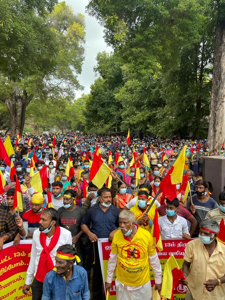 TnpfOrg's tweet photo. சதிகளுக்கும் மிரட்டல்களுக்கும் அடிபணியமாட்டோம் என மீண்டும் உறுதியுடன் கிளர்ந்தெழுந்த மக்கள் !!
#இறைமை
#சுயநிர்ணயஉரிமை
#தமிழ்தேசம் https://t.co/InKbv6337y