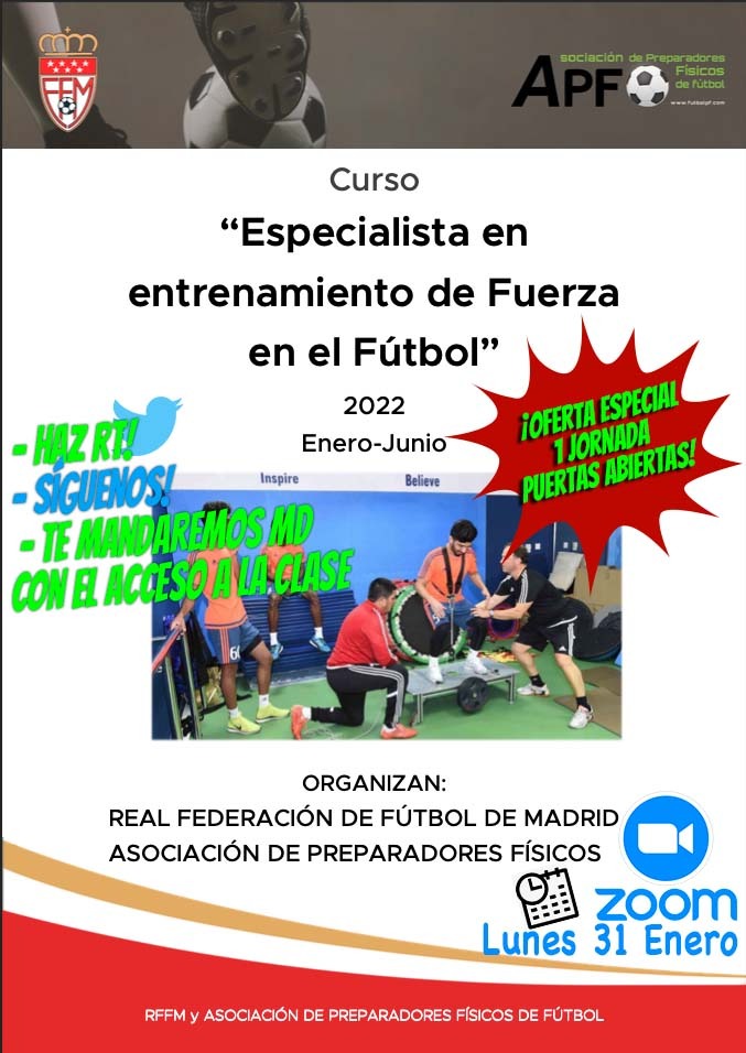🚨Primera Jornada Curso Especialista en Entrenamiento de Fuerza 🚨

Jornada de puertas abiertas 💣💥

Sigue estos 3 pasos para recibir tu acceso a la clase

1️⃣ Síguenos 
2️⃣ Haz RT a este Tweet
3️⃣ Mándanos un MD y te enviaremos el acceso
