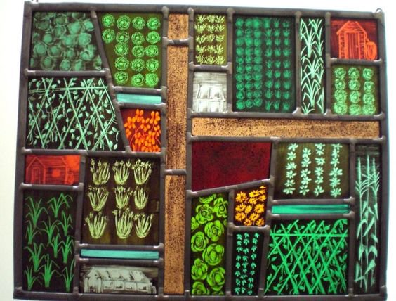 RT @womensart1: Stained glass 'vege garden' by Annie Rie, stained glass artist #WomensArt https://t.co/5rdWz24ah4