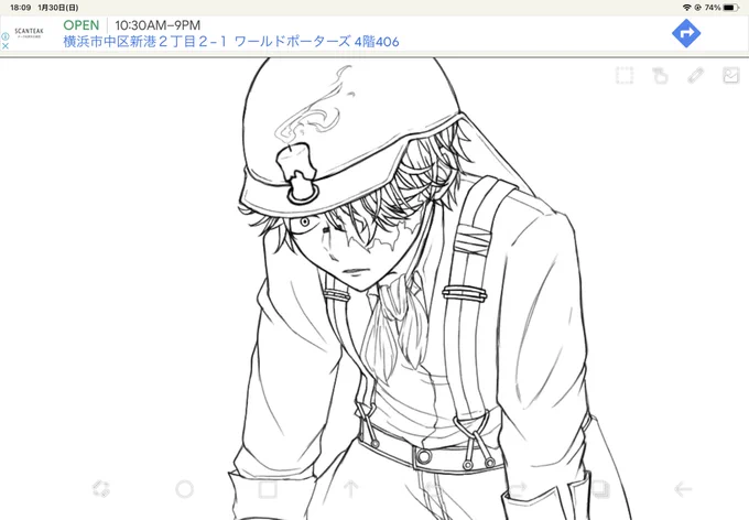 不穏なノトキャン描くのを試みてる 