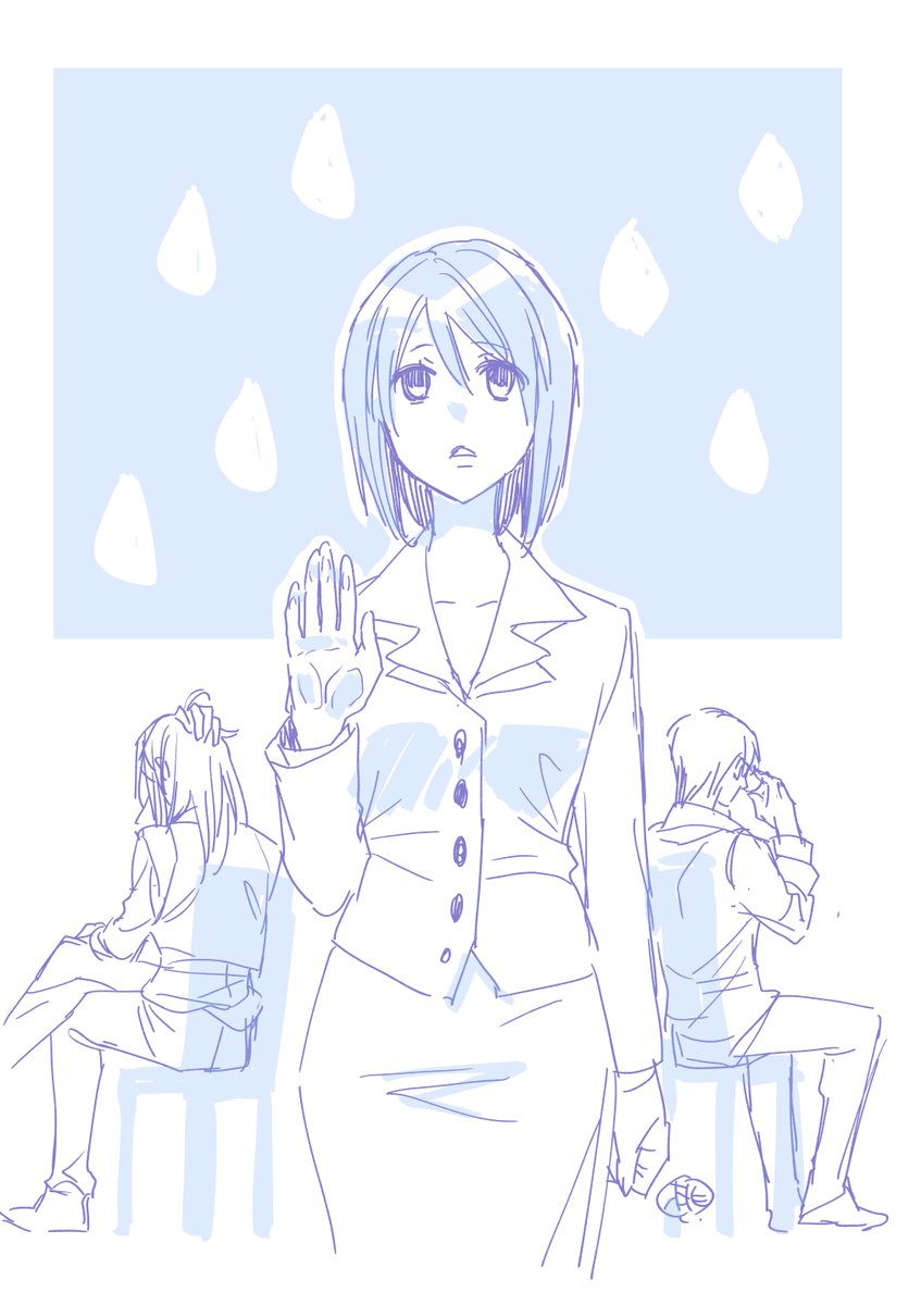 作業の隙間描いてたrkgk
くたびれたかんじの癸生川先生と涼二さん最高なのと、この時代の二人の活躍もっと見たいよー