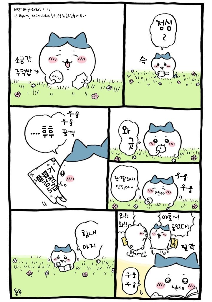 gom_translate's tweet photo. #치이카와만화번역
풀뽑기시험 1-4 https://t.co/hc4fi9fOny