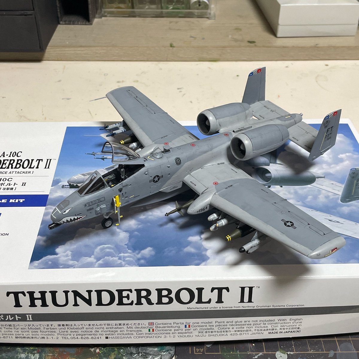 ハセガワ 1/72 A-10C サンダーボルトII 完成！ ファレホ筆塗りです