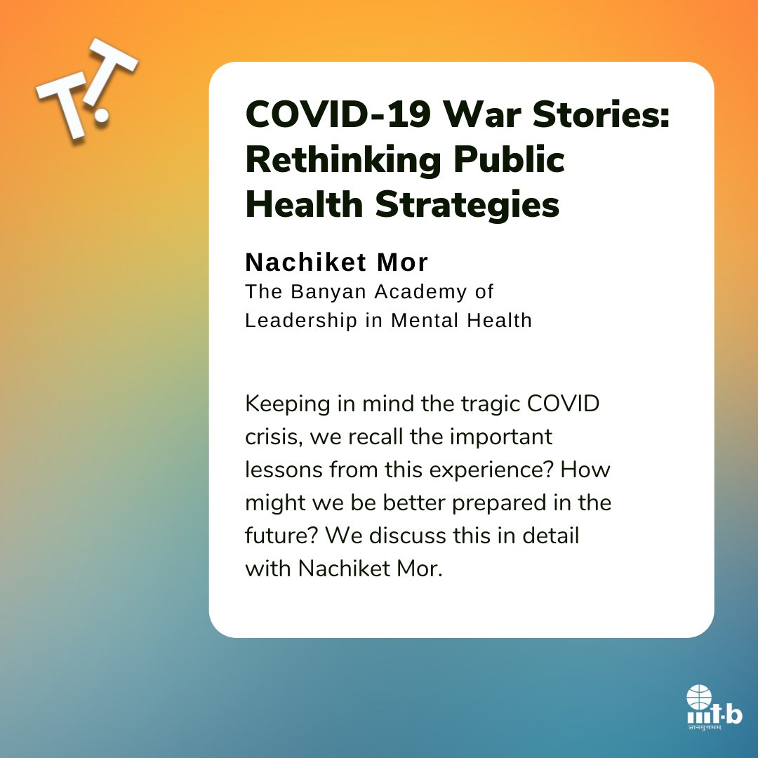 IIITB_official's tweet photo. #TechnologyTogether
Through this mini series on COVID-19, we had the opportunity to reflect on how we shape our technological resources for not just pandemic support but for a more resilient society. Listen now at: https://t.co/z5dCNpQveB
#IIITB #IIITBangalore #Mscdigitalsociety https://t.co/YoC1Y55EUz