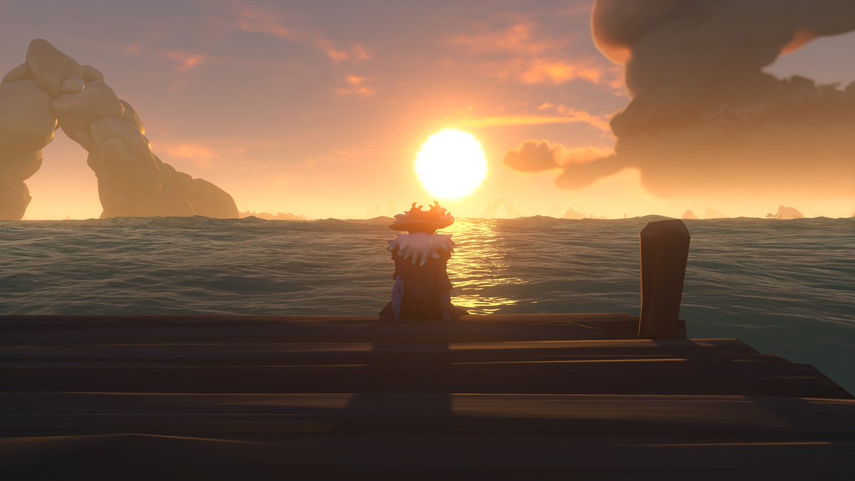 Just taken in the view on this #SeaOfThievesCommunityDay #BeMorePirate #SeaOfThieves