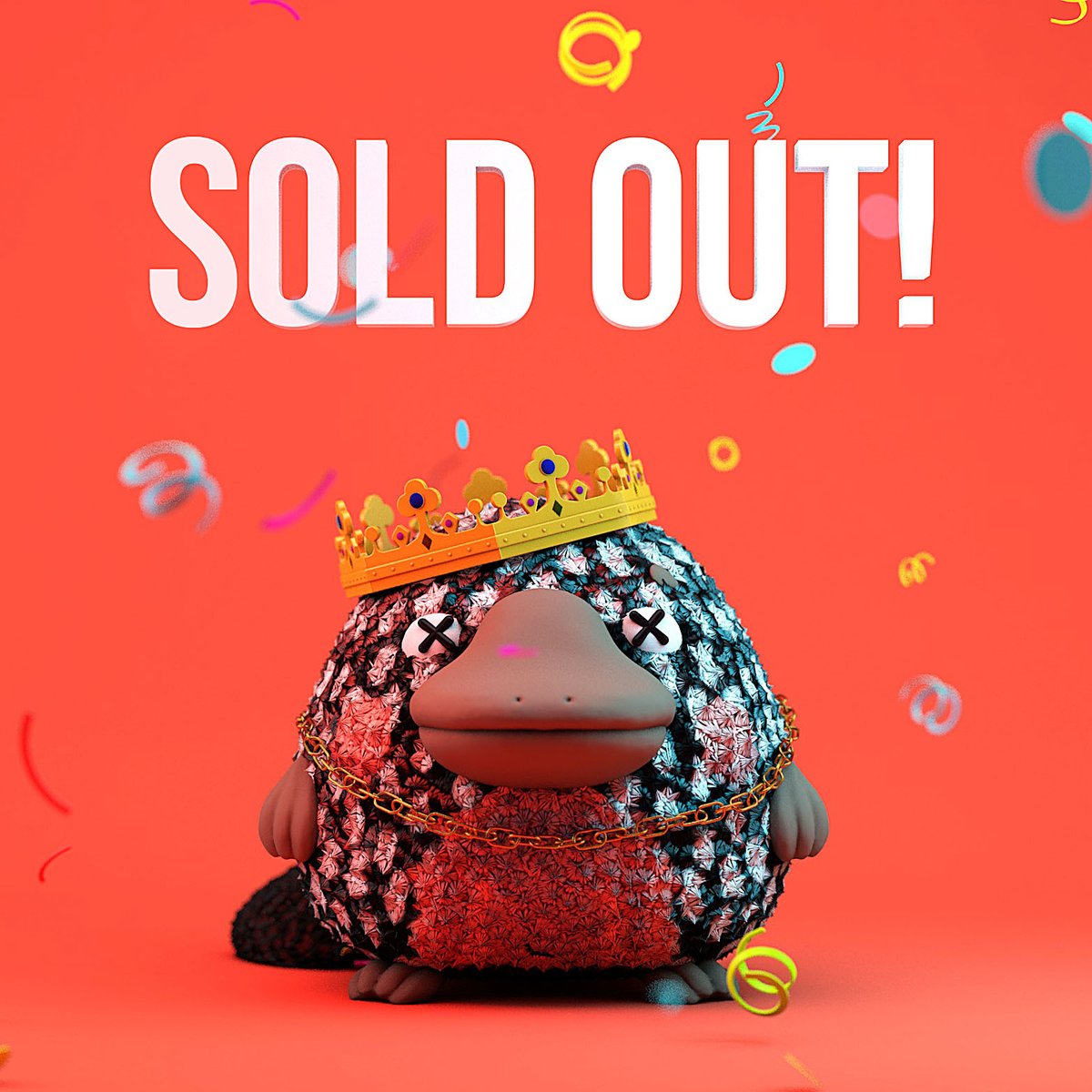 tokenpuss's tweet image. What an amazing journey it has been so far😍

We want to thank our lovely community for making this happen, you guys are amazing! 

Whilst a great achievement, this is just the beginning of our journey, stay tuned on discord for updates!👀

#tokenpuss #NFT #savetheplatypus