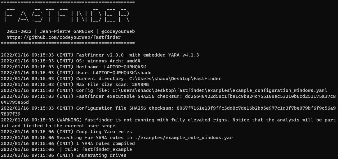 codeyourweb's tweet image. #Fastfinder v2.0.0 just released! cross-platform #DFIR #IOC / #YARA file finder. Now with triage mode, logger, enhanced UI and linux/windows builder to deploy this awesome scanner on every host (even with ciphered rules and config file)
github.com/codeyourweb/fa…