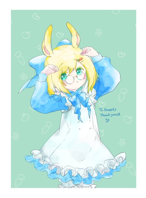納品しました
「うちのこ」
下がった眉に丸眼鏡、うさ耳&にんじんピンが最高に可愛いですよね。
おとなしめにうささんポーズしていただきました。
ありがとうございました。
https://t.co/HEu1HyZxah #Skeb #Commission 