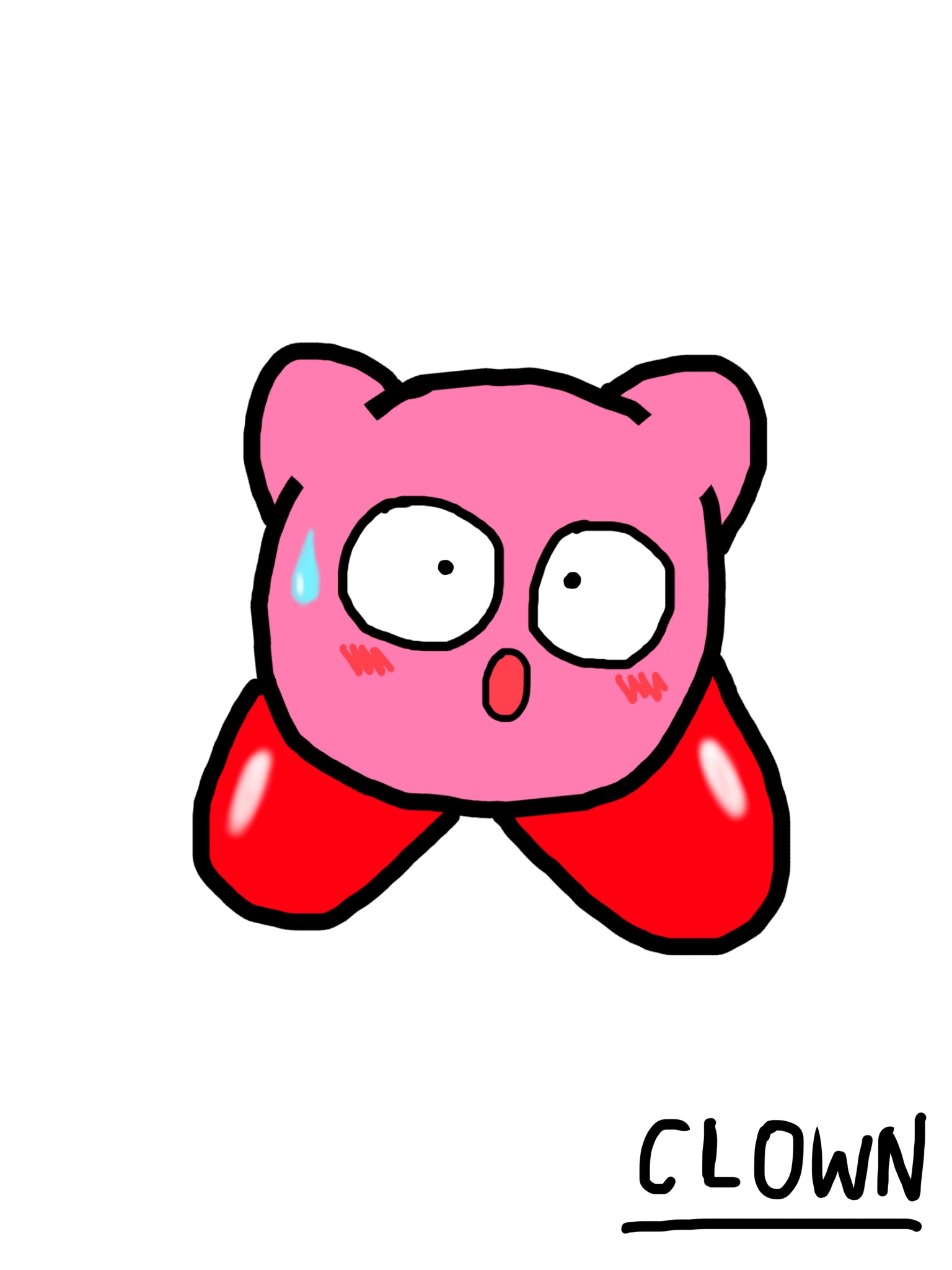 クラウン こんばんは 今夜のイラストはびっくりカービィ この表情がとても好きです みなさんはカービィの表情で好きな顔はなんですか 疑問を投げかけて今日は寝ます おやすみ 星のカービィ T Co Lvjey1pd1k Twitter