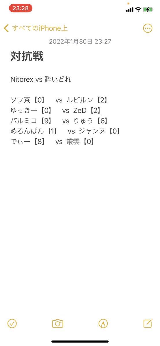 Nitorex5's tweet photo. 本日酔いどれ様（@yoidoledrunk ）と対抗戦を行いました
結果は3-2で見事今年初対抗戦にて勝利を収めることができました！！
最後の最後まで手に汗握る試合で、、、白熱した素晴らしい試合でした！

酔いどれの皆様ありがとうございました！！ https://t.co/nQ7xNPdwl5