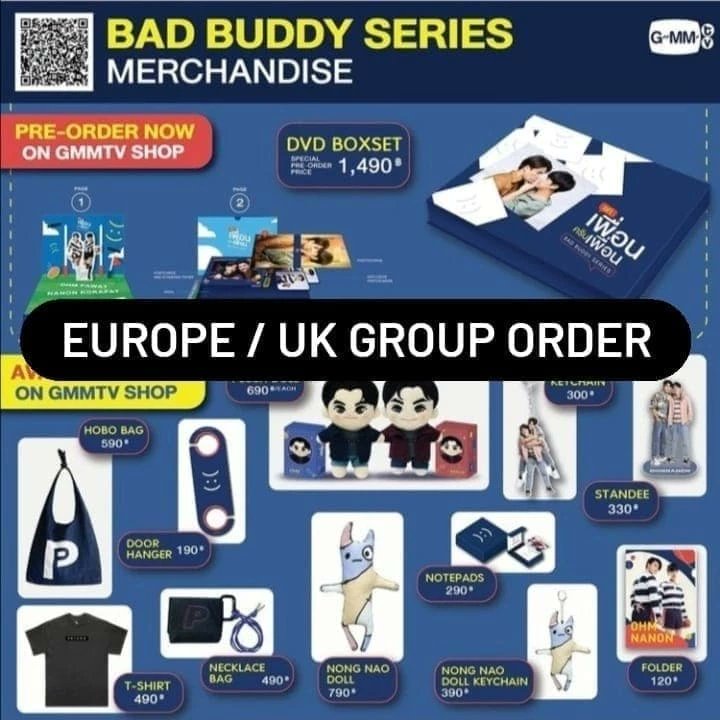 ArmWC_Europe's tweet photo. EUROPE/UK GROUP ORDER FOR Bad Buddy Series merch by GMMTV

https://t.co/bEmNMTBlLk

ENDS TODAY!!!! 

Other GMMTV products can be ordered as well. 

#BadBuddy #BadBuddyTheSeries #BadBuddyMerchandise #GMMTV https://t.co/ZRFWkPS7si