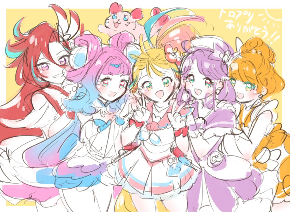 「#プリキュア版深夜の真剣お絵描き60分一本勝負 
+15分で失礼します
トロプリ」|misago໒꒱.·のイラスト