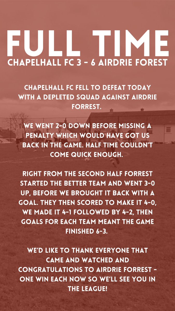 Chapelhall FC (@chapelhallfc) on Twitter photo 
